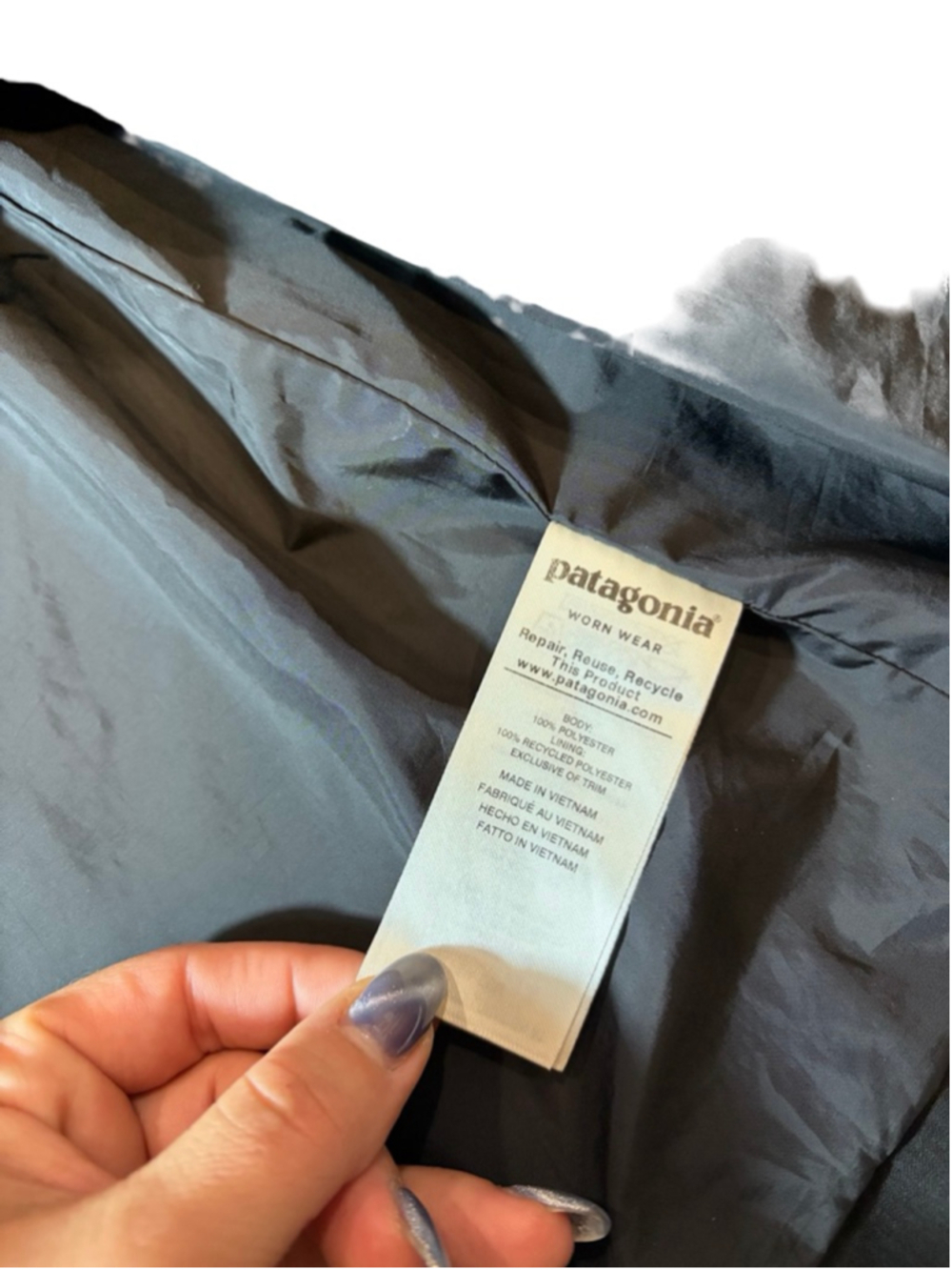 Patagonia H2No Tres 3 In 1 Down Parka Jacket Black Women’s Medium - Picture 14 of 16